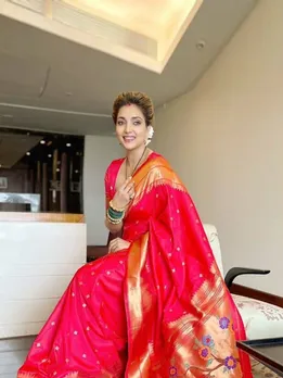 Rupali Bhosle Saree Look