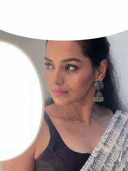 Titeekshaa Tawde White Saree