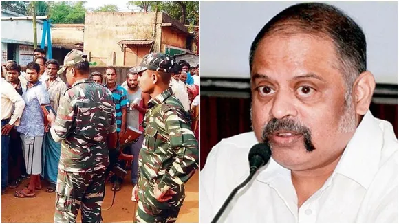 state election commissioner rajeev sinha blames central force for panchayat election 2023 violence , পঞ্চায়েতে হিংসার দায় কেন্দ্রীয় বাহিনীর, সাফ দাবি কমিশনারের