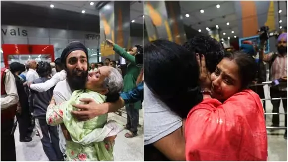 Libya returnees met families, people return to India from Libya, Duped, tortured, jailed, Indira Gandhi International Airport, indian express news