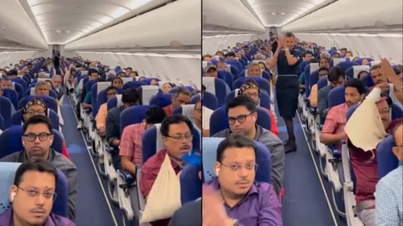 indigo, chandrayaan 3, viral video, india, moon landing, moon mission, pilot, flight, x, twitter,