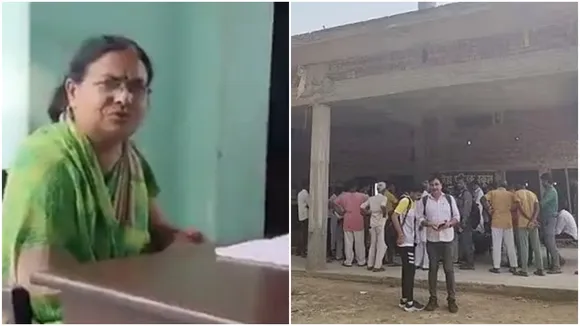 Police, meanwhile, filed an FIR against the teacher, Tripta Tyagi (60), who was seen on video telling the children to hit their classmate “hard