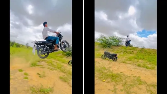 "VIRAL NEWS, VIRAL, VIRAL VIDEO, SOCIAL MEDIA, SOCIAL MEDIA VIRAL, TRANDING NEWS, TRENDING, BIKE STUNT, REELS, STUNT VIDEO,