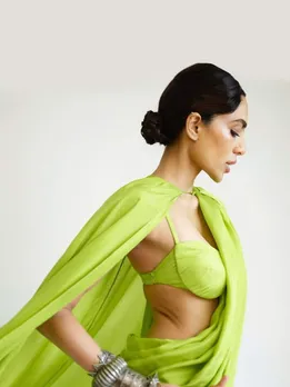 Sobhita Dhulipala Neon Saree