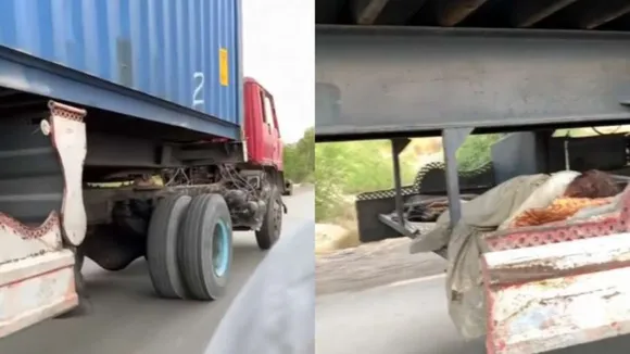 temporary bed under truck, desi jugaad video, aaj ka viral video, Viral Video, Viral news, trending video, trending news, instagram, instagram Reels, Reels, Shorts, News