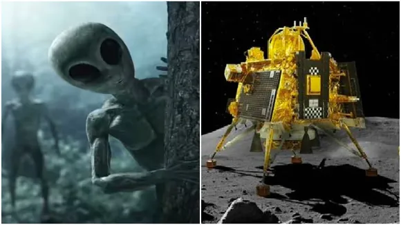 chandrayaan 3,moon,aliens,aliens on the moon,viral video,video claimed aliens on the moon,isro,science news hindi,social news,