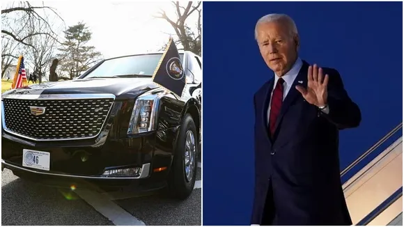 joe biden, joe Biden in india, beast car, the beast, joe Biden the beast, the beast us presidential car, us president joe Biden, joe Biden in delhi