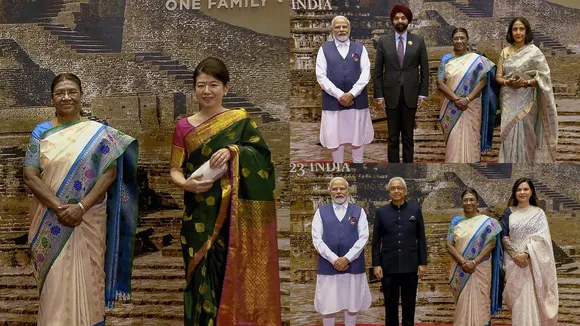 G20 Summit: Saree shines in G20, wives of world leaders wear Indian clothes for Gala dinner