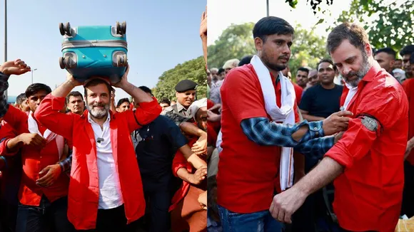Rahul Gandhi Rahul Gandhi with coolies