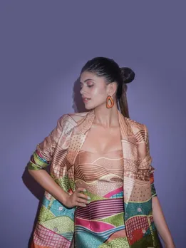 Sanjana Sanghi Silk Blazer Dress