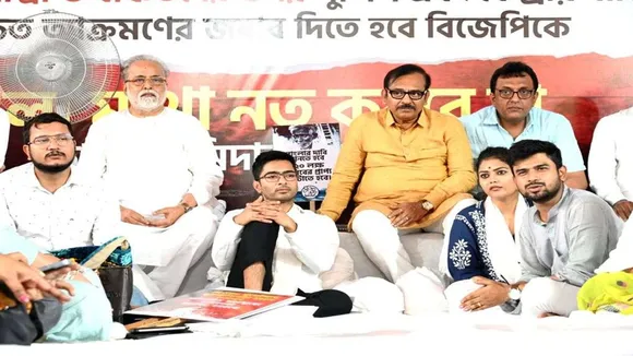 Tmc dharna led by Abhishek in front of Raj Bhavan in Kolkata entered 3rd days update