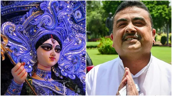 Suvendu Adhikari taunts Mamata Banerjee over inauguration of Durga Puja before Mahalaya