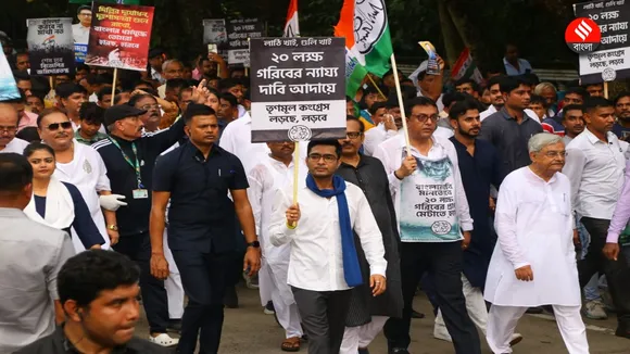 abhishek banerjee raj bhavan abhijan, অভিষেক ব্যানার্জী তৃণমূল রাজভবন অভিযান