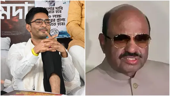 Abhishek Banerjee challenged Bengals Governor CV Ananda Bose from dharna in front of Raj Bhavan , রাজভবনের সামনের ধরনা থেকে রাজ্যপালকে চ্যালেঞ্জ অভিষেকের