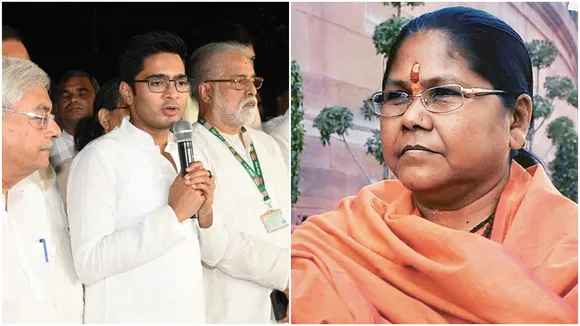 Sadhvi Niranjan claims that Abhishek Banerjee and TMC leaders fled in fear because she wanted to give information , ভয়ে নাকি পালিয়েছেন অভিষেক তৃণমূল সাংসদরাই দাবি কেন্দ্রীয় গ্রামোন্নয়ন মন্ত্রী সাধ্বী নিরঞ্জনের