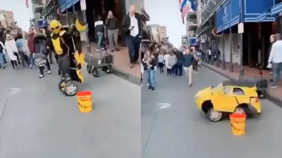 Viral Video, transformer, Man Become Car, Guy turn into Car, Amazing Videos, Trending News, Viral News