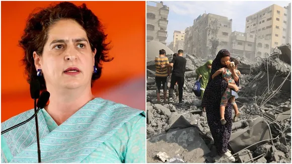 CONGRESS,Priyanka Gandhi Vadra,Gaza Strip, Israel-Hamas War, Israel-Hamas War Updates, Priyanka Gandhi Vadra Israel Hamas War, Priyanka Gandhi Vadra on Israel Hamas War, Congress Priyanka Gandhi Vadra, Priyanka Gandhi Vadra News, Israel Hamas War News