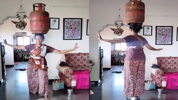 viral video,Aunty Ka Video,trending video,omg video,lpg cylinder,lpg cylinder dance,aunty ka dance video