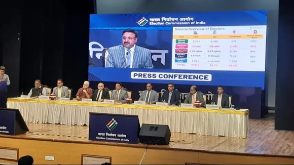 assembly election, chhattisgarh assembly elections 2023, rajasthan assemly polls, Madhya Pradesh assembly elections, MP poll date, MP poll candidate, Rajasthan CM candidate, assembly election 2023, assembly election result date, assembly election rajasthan, 5 states election date, ECI live blog, Election comission to announce poll dates live updates", "url":"https://www.indiatoday.in/elections/story/election-commission-announce-assembly-polls-dates-five-states-telangana-madhya-pradesh-rajasthan-mizoram-chhattisgarh-live-updates-2446348-2023-10-09",