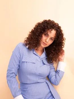 Kangana Ranaut Tejas Movie Stripes Dress