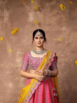 Vaidehi Parashurami Pink Lehenga Look