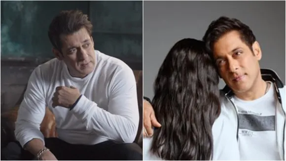 Salman Khan with a girl showing her back shared tomorrow will be the good news