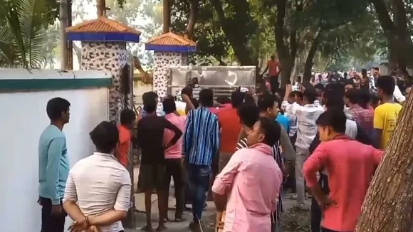 Minister Pradip Majumder house vandalized in Raina