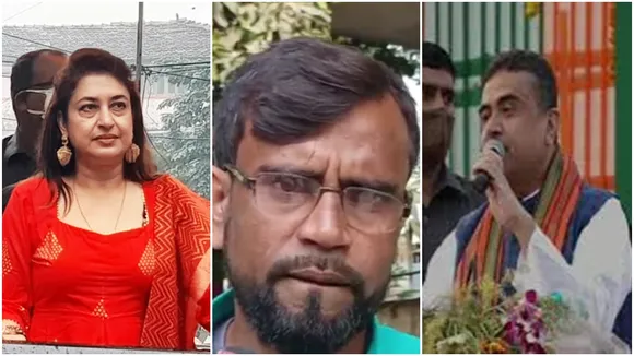 Shatabdi Roy, Mihilal Sheikh and Suvendu Adhikari