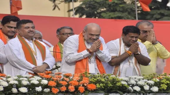 Amit Shah who raised very high tone against TMC this time that disappeared in dharmatala disappeared , অমিত শাহর বক্তব্যে উধাও সেই হুঙ্কার, মুখে নিলেন সুরাবর্দীর নাম