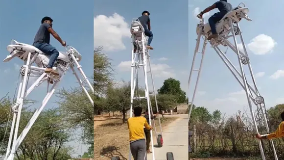 Viral Video news,Shocking Jugaad,Jugaad Clip,Viral Video jugaad,Funny Video,Viral news in hindi,Shocking video,jugaad Shocking video,Youngster invents unique bike,Man Made Unique Bike From Jugaad,Jugaad bike,unique bike,desi jugaad bike,desi Jugaad video,Desi Jugaad" /
