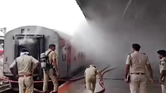 train blast