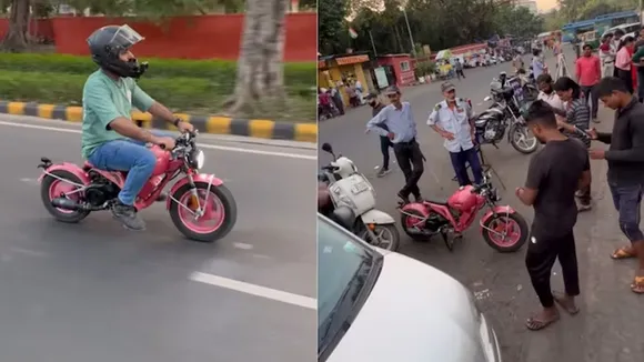 "mini bullet viral video, delhi road mini bullet, mini bullet video, man ride bullet video, mini bullet viral video, road par bullet daudata dikha aadmi, chhoti bullet, piddi se bike, mini bike, small bike, man ride small bike on road, man ride mini bike on road, mini bullet viral video delhi, ajab gajab news, viral news, omg news, amazing news, shocking news, trending news, hatke khabar, khabren zara hatke, weird news, ajeebogareeb khabar, omg khabar, hatke news"/>