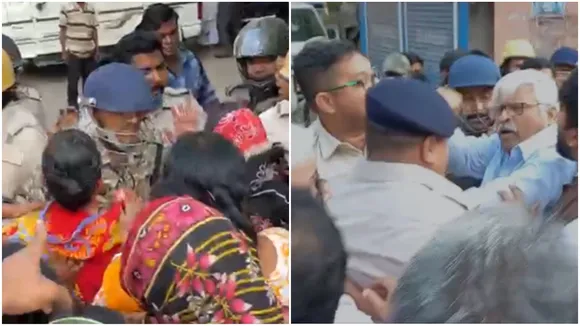 It is alleged that the homeless villagers of Jayanagar could not return to the village due to police obstruction , জয়নগরে ঘরছাড়াদের বাধা, পুলিশের বিরুদ্ধে মারাত্মক অভিযোগ, সুজন-কান্তিদের সঙ্গে ধস্তাধস্তি উর্দিধারীদের