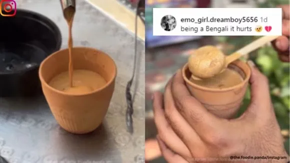 "Here’s how ‘moye moye’ rasgulla chai is made; video has netizens divided, moye moye, moye moye rasgulla chai, rasgulla chai, viral, trending, indian express"