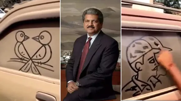 ="anand mahindra latest viral video, anand mahindra car art video, viral news, latest trending news, viral video,