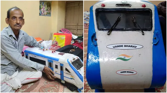Unique model of vande bharat express made by serampore priest