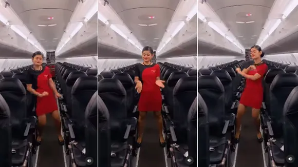 air hostess, VIral Video, trending Video, air hostess viral video, air hostess trending video, air hostess dance video, latest trending song, latest trending song dance video