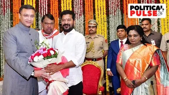 protem speaker, akbaruddin owaisi, akbaruddin owaisi protem speaker, bjp leaders, bjp oath taking, telangana oath taking, telangana ministers, telangana government