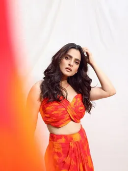 Priya Bapat Orange Dress