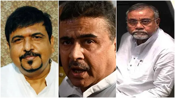 ED Raid Sujit Basu Tapash Roy residence Suvendu Adhikari Kunal Ghosh reaction