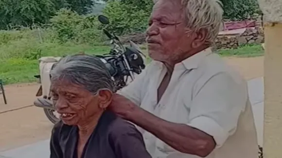 elderly couple, true love, viral video, brushing hair, long-lasting connection, small gestures, unwavering connection