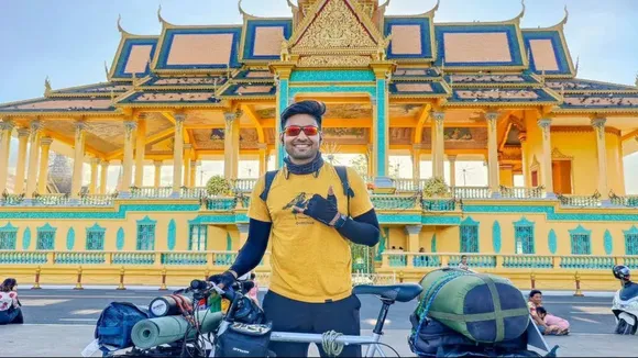 Jerry Choudhary,adventure,bicycle journey,travel vlogger,Instagram,cultural exploration,environmental conservation,virtual tour,global landscapes,audience anticipation.