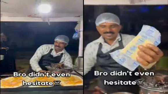 "dosa vendor forced the employed person to think,he said - I am less educated,that is why I am earning more.,trending viral video,trending video,weird video,social media post,dosa viral video