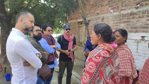 Badsha Moitra debdoot ghosh sourav palodhi visited sandeshkhali