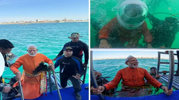"Modi Dives Into Arabian Sea,PM Modi perform Underwater Puja of Lord Krishna,PM Modi in Ancient Dwarka,PM Modi dives into Arabian Sea in Ancient Dwarka,PM Modi perform Underwater Puja of Lord Krishna in Ancient Dwarka,PM Modi perform Underwater Puja in Ancient Dwarka,PM Modi in Ancient Dwarka,Bangla News, Latest Bangla News, News in Bangla, Bengali News, Latest Bengali News, News in Bengali"