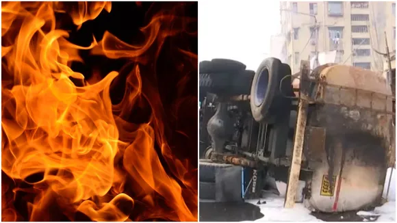 Fire Breaks Out, Mohammed Ali Park, Fire in Oil Tanker, Muhammad Ali Park Fire, Muhammad Ali Park pandal, Muhammad Ali Park location, Muhammad Ali Park Fire nearest metro station, মহম্মদ আলি পার্ক, কলকাতা, আগুন, Fire, Fire at Muhammad Ali Park, ,Bangla News, Latest Bangla News, News in Bangla, Bengali News, Latest Bengali News, News in Bengali