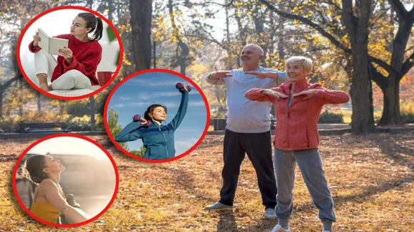 if you want to leave always healthy fit adopt these 4 habits immediately body movement sun exposure spending time with family and friends