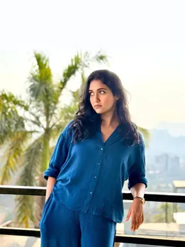 Rinku Rajguru Blue Co-ord Set