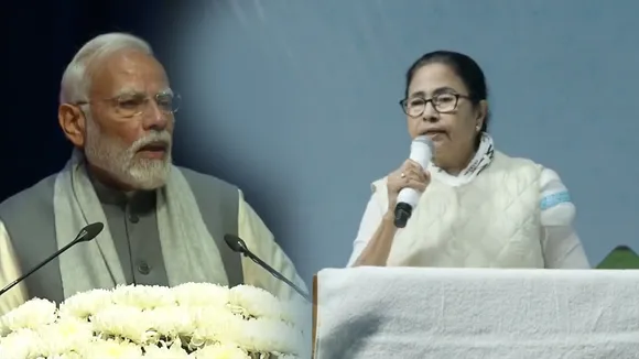 Pm Modi and mamata banerjee holding election rally in cooch behar