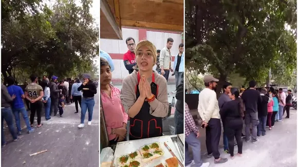 vadapav, girl selling vadapav, viral girl vadapav, beautiful girl selling vada pav in delhi, social media, delhi social media vada pav viral girl, Chandrika Gera Dixit, who is Chandrika Gera Dixit